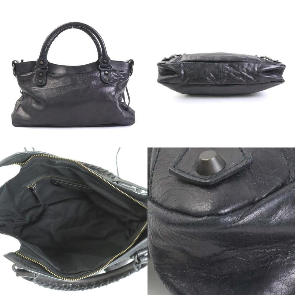 Balenciaga The First Leather Shoulder Bag Black - Picture 3 of 4